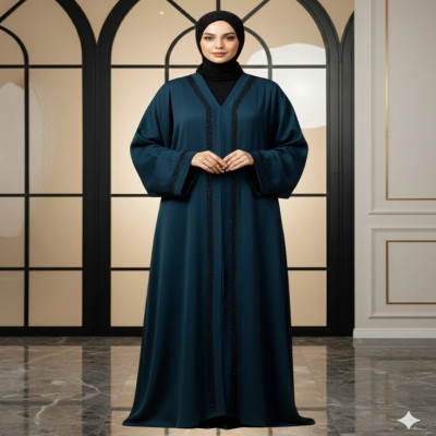 জুম কাঠি-পাথর বোরকা (হিজাবসহ)