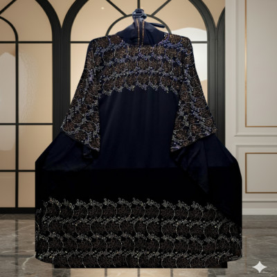 চেরী স্টোন আবায়া (হিজাবসহ)