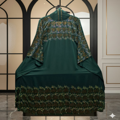 চেরী স্টোন আবায়া (হিজাবসহ)