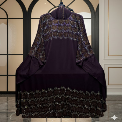 চেরী স্টোন আবায়া (হিজাবসহ)