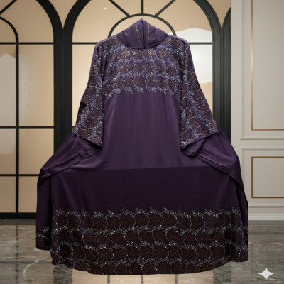 চেরী স্টোন আবায়া (হিজাবসহ)