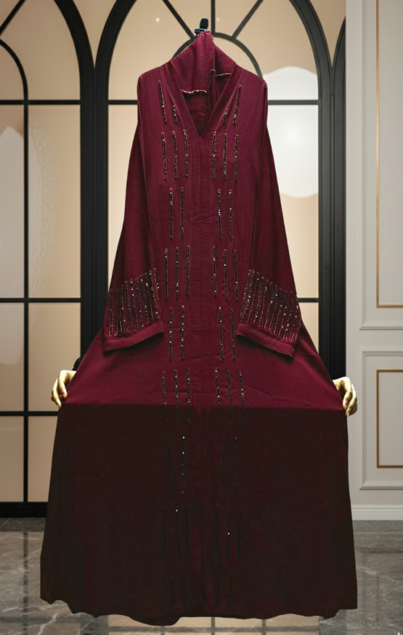 দুবাই জাফরান বোরকা (হিজাবসহ)